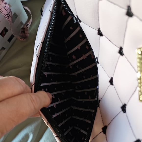 Betsey Johnson Pink Quilted Backpack with Polka Dot Accent main image 2